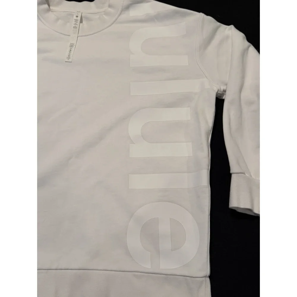 Lululemon Perfectly Oversized Crew Sweatshirt Bright White Size 4